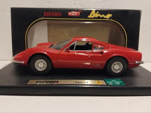 Ferrari 246 Dino GT rood of geel 1972 Anson metal 1:18 KRD, Hobby en Vrije tijd, Modelauto's | 1:18, Zo goed als nieuw, Auto, Overige merken