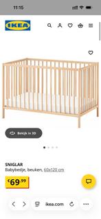 Ikea SNIGLAR Babybed + KRUMMELUR Matras - Zo Goed Als Nieuw, Ophalen, Zo goed als nieuw, Ledikant