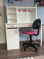 bureau meisje / kinderburo met stoel, Ophalen, Zo goed als nieuw, Bureau