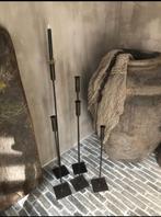 Metalen kandelaars, Huis en Inrichting, Woonaccessoires | Kandelaars en Kaarsen, Zwart, Nieuw, Ophalen of Verzenden, Kandelaar