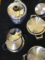 Pannenset 9 delig RVS grote maat XXL, Inductieplaat, Nieuw, Pannenset, Ophalen of Verzenden