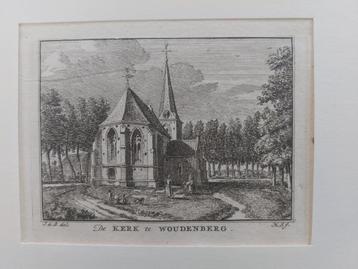 268 / De Kerk te WOudenberg Gravure uit de 18e eeuw beschikbaar voor biedingen