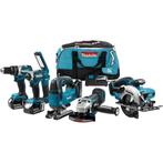 MAKITA DLX6082T 18V 5.0Ah ACCU COMBISET 6-DELIG BRUSHLESS, Ophalen of Verzenden, Nieuw
