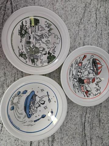 Suske en Wiske Schoteltjes - 3 stuks beschikbaar voor biedingen