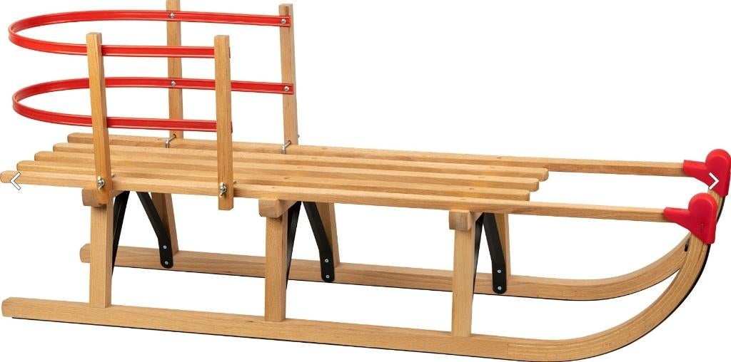 Kunststof slee Baby Rider babyslee incl trekkoord, Kinderen en Baby's, Speelgoed | Buiten | Sleeën, Ophalen, Rugleuning, Nieuw