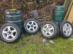 Winterbanden 195/65R15 op alu velgen Saab/Opel 5x110, Ophalen, Gebruikt, 15 inch, Banden en Velgen
