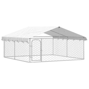 Hondenkennel met dak 300x300x150 cm beschikbaar voor biedingen