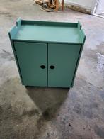 Groene kast met deurtjes, Huis en Inrichting, Kasten | Lockerkasten, Ophalen of Verzenden, Gebruikt, Vintage