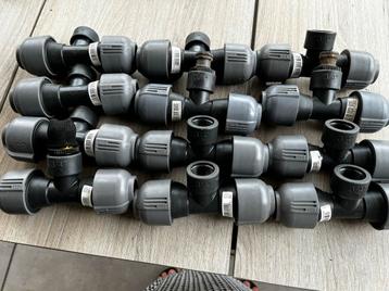 12x gardena t-stuk 25mm/ 3/4 binnendraad beschikbaar voor biedingen