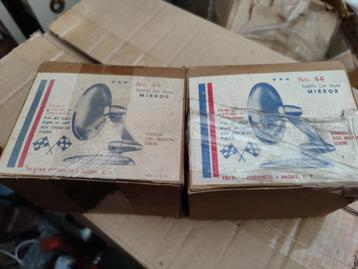 Oldtimer spiegel set chroom 60s beschikbaar voor biedingen
