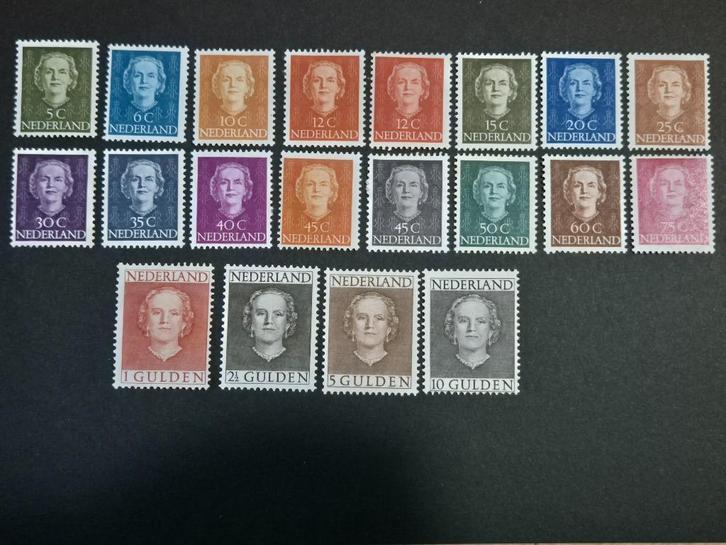 NVPH 518 t/m 537 "Juliana En Face" Compleet 1949-1951, Postzegels en Munten, Postzegels | Nederland, Postfris, Na 1940, Ophalen of Verzenden
