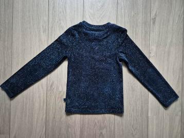WE glitter top longsleeve shirt blauw glitter kerst 110/116
 beschikbaar voor biedingen