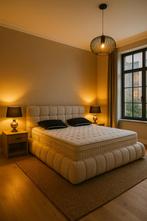Boxspring/Baza met opbergruimte 180cm Direct/leverbaar E7101, Huis en Inrichting, Slaapkamer | Boxsprings, Beige, Ophalen of Verzenden