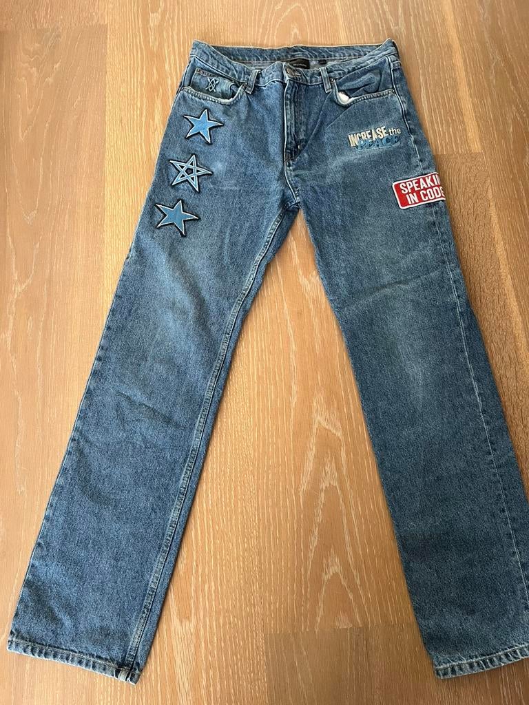 Daily Paper broek maat M, Ophalen of Verzenden, Zo goed als nieuw, Blauw, W32 (confectie 46) of kleiner