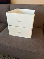 IKEA Kallax Ladenblok Wit hooglans, Ophalen, Zo goed als nieuw, Met lade(s), 25 tot 50 cm