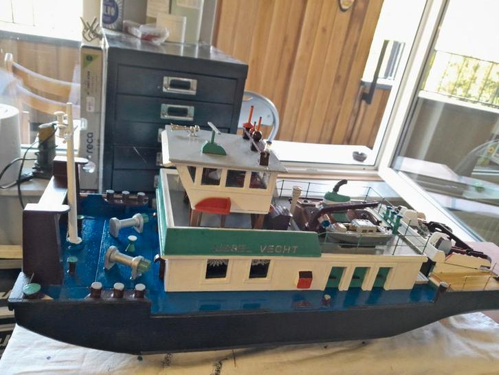 Houten Modelboot - Handgemaakt, Hobby en Vrije tijd, Modelbouw | Boten en Schepen, Gebruikt, 1:50 tot 1:200, Overige merken, Ophalen of Verzenden