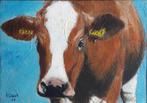 KOE MET OORMERK 🐄 PORTRET GELIEFD DIER 🐄 RUNDVEE>KOEIEN, Ophalen of Verzenden