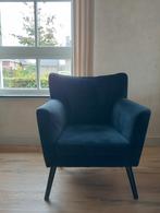 Fauteuil stoel zwart 2x, Huis en Inrichting, Fauteuils, Ophalen, Gebruikt, 75 tot 100 cm, Stof