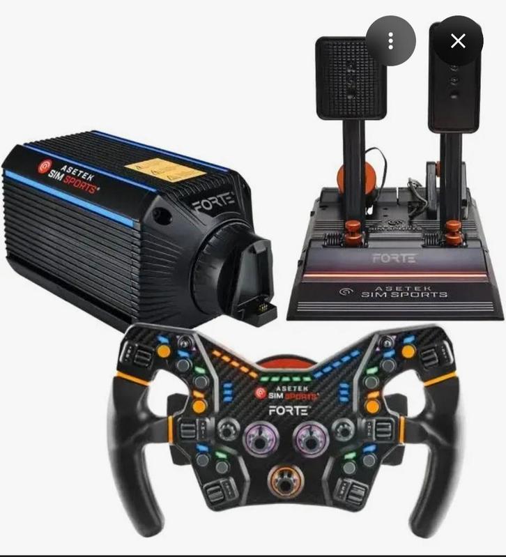 Asetek Forte Bundel - Nieuwstaat! Eventueel haptic simagic, Computers en Software, Overige Computers en Software, Zo goed als nieuw