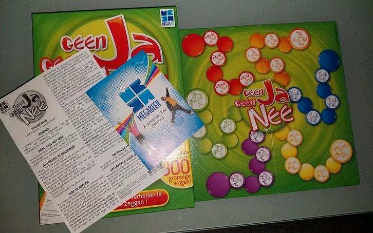 Geen Ja Geen Nee - Megableu gezelschapsspel, Hobby en Vrije tijd, Gezelschapsspellen | Bordspellen, Gebruikt, Vijf spelers of meer