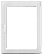 Kunststof Draai-kiep raam 60x60 Stomp, Niet ingevuld, Kunststof, Minder dan 75 cm, Raamkozijn