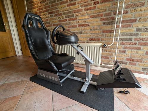 Playseat Evolution Zwart Thrustmaster T300 RS GT Racestuur, Computers en Software, Joysticks, Zo goed als nieuw, Ophalen of Verzenden