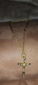 Ketting met kruis dikke ketting, Nieuw, Ophalen of Verzenden, Goud, Overige materialen