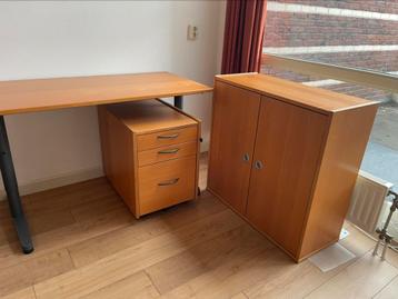 Buro, ladeblok en wandkast - afbeelding 1