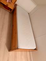 Houten Eenpersoonsbed (evt. 2x), Huis en Inrichting, Slaapkamer | Bedden, Ophalen, Gebruikt, 90 cm, Eenpersoons