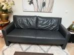 2x Montel leren bankstel antraciet 2 en 2.5 zits, Huis en Inrichting, Banken | Bankstellen, Ophalen, Gebruikt, Driepersoons, Rechte bank