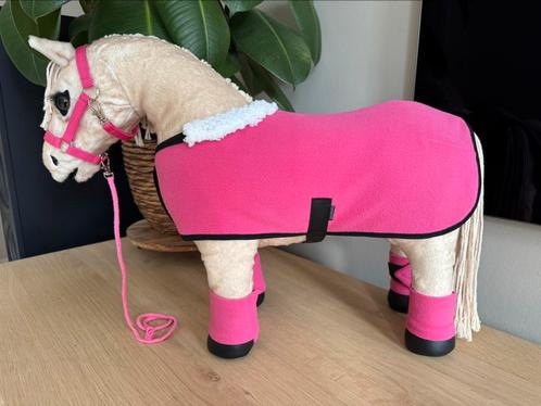 Deken, halster, barebackpad knuffelpony (oa Lemieux toy), Kinderen en Baby's, Speelgoed | Knuffels en Pluche, Nieuw, Overige typen