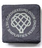 Leisteen onderzetters Simplisties Verbond, Ophalen of Verzenden, Nieuw, Glas of Kopje