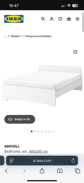 Askvoll 140x200 + matras 