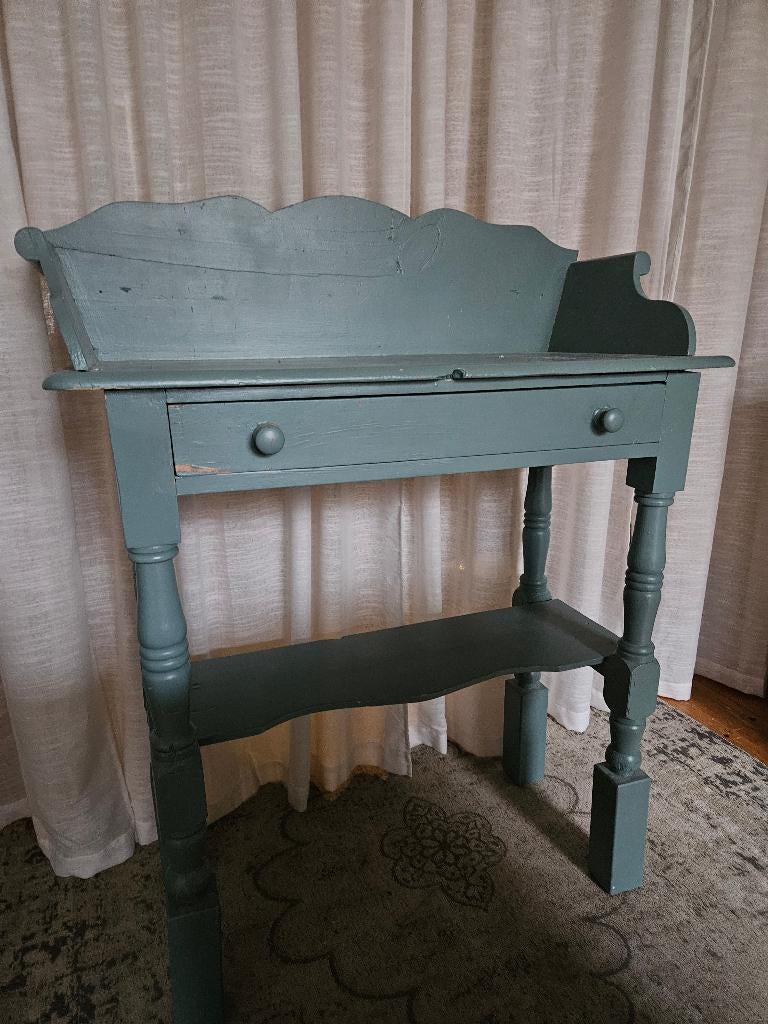 Grijze grenen commode met grote lade, Huis en Inrichting, Kasten | Ladekasten, Ophalen, Gebruikt, 100 tot 150 cm, 1 of 2 laden