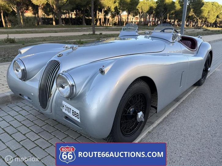 Jaguar XK 120 OTS | 1953 | Route 66 Auctions, Auto's, Oldtimers, Bedrijf, Te koop, Jaguar, Benzine, Overige carrosserieën, Handgeschakeld