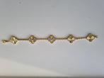 Klavertjes armband in Goud, Ophalen of Verzenden, Nieuw, Goud, Staal