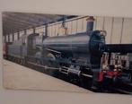 Poster stoomloc NS 3737 op hout, 34x58cm, Verzamelen, Spoorwegen en Tramwegen, Ophalen, Trein, Overige typen