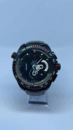 Tag Heuer Grand Carrera Calibre 36 Horloge, Leer, Staal, Polshorloge, Ophalen of Verzenden