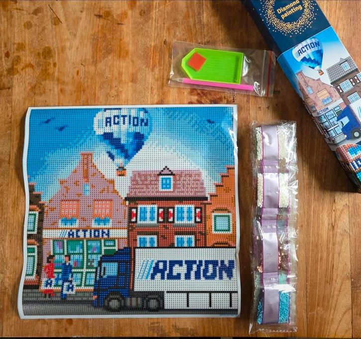 Action Diamond Painting - Compleet Pakket, Hobby en Vrije tijd, Knutselen, Ophalen of Verzenden
