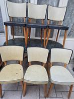 Set klassieke vintage stoelen. Design ‘The Seaty Holland’., Huis en Inrichting, Stoelen, Ophalen, Gebruikt, Overige kleuren, Vintage. Seaty. '50-'70