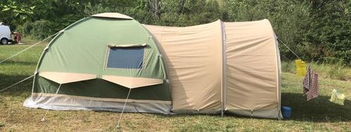 Karsten oppomptent 4 personen + luifels en accessoires, Caravans en Kamperen, Tenten, tot en met 4, Zo goed als nieuw, Ophalen