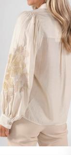 Nukus Blouse - Geborduurde Details - Maat L, Kleding | Dames, Ophalen of Verzenden, Zo goed als nieuw, Maat 42/44 (L), Beige