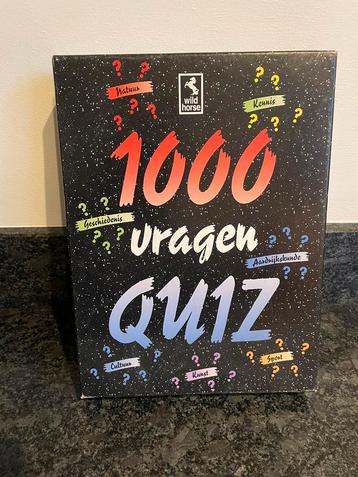 1000 vragen quiz beschikbaar voor biedingen