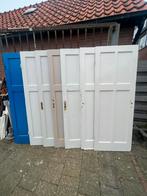 Paneeldeuren bruynzeel 4 vaks vertikaal, Doe-het-zelf en Verbouw, Kozijnen en Schuifpuien, 75 tot 150 cm, Gebruikt, Deurkozijn