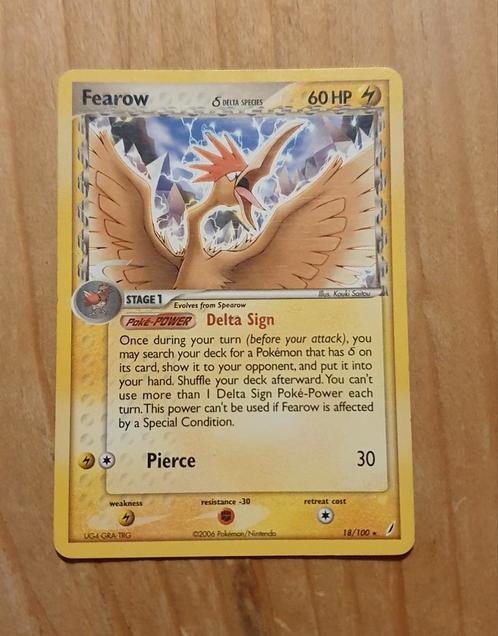 Fearow 18/100 Ex Crystal Guardians Singles Pokémon kaart, Hobby en Vrije tijd, Verzamelkaartspellen | Pokémon, Zo goed als nieuw