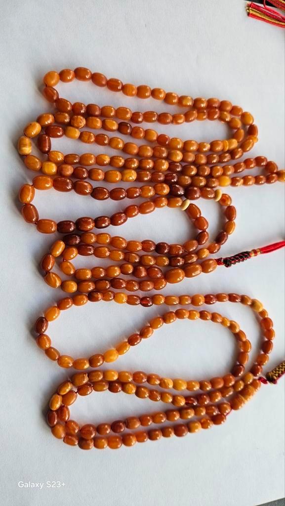 Antieke Amber Tesbih Kettingen - Duitsland, Sieraden, Tassen en Uiterlijk, Antieke sieraden, Ketting, Overige materialen, Met edelsteen