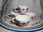 4x Soepkommen boerenbont, Huis en Inrichting, Keuken | Servies, Nieuw, Ophalen of Verzenden, Kom(men), Aardewerk