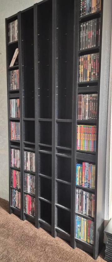 Billy / Gnedby cd/dvd kast zwartbruin (Ikea) beschikbaar voor biedingen
