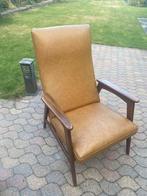 Leren fauteuil Deens design jaren 70, Huis en Inrichting, Fauteuils, Ophalen, Deens jaren 70, Zo goed als nieuw, 75 tot 100 cm