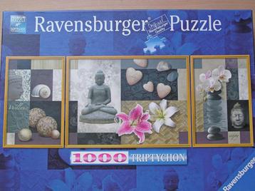 Unieke Legpuzzel (Ravensburger) 1000 stukjes 3 luik: Boeddha beschikbaar voor biedingen